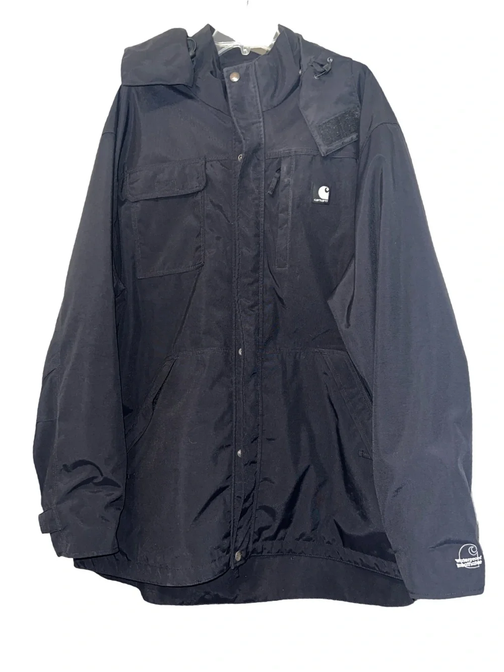 Carhartt C72 BLK Shoreline Waterproof Jacket XL Regular